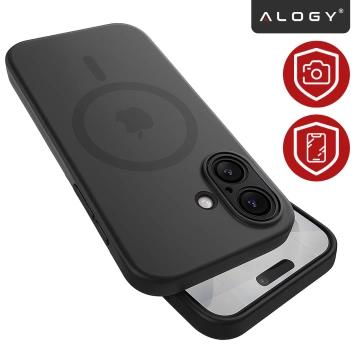 Etui do Apple iPhone 17 – matowa obudowa do MagSafe z ochroną obiektywu, smukłe i odporne na zarysowania, idealne dopasowanie – Alogy Skinny MatteCase™ Czarne