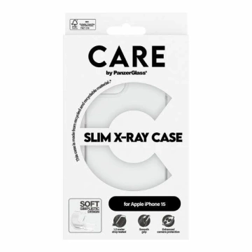 Etui do iPhone 15 PanzerGlass Slim X-Ray Case Transparentne