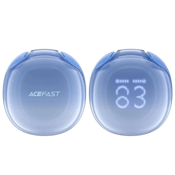 Słuchawki Acefast T9 Bluetooth 5.3 LED IPX4 – Douszne, Niebieskie