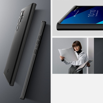Etui für Samsung Galaxy S22 Ultra Obudowa Hülle Spigen Thin Fit Schwarz