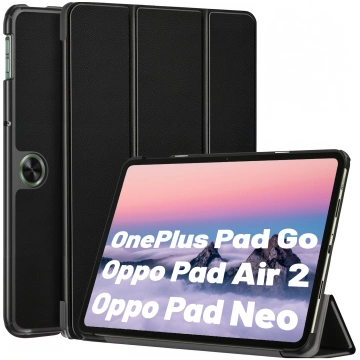 Hülle für OnePlus Pad Go/Oppo Pad Air 2/Oppo Pad Neo 11,4" Tablet Cover Case Alogy Book Schwarz