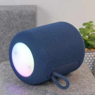 HOCO HC30 Głośnik Bluetooth 5W RGB LED Niebieski Przenośny