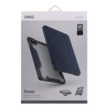 UNIQ Etui Trexa iPad Pro 11" 2021/2020 Antimikrobiell niebieski/blau