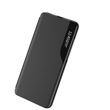 Eco Leather View Case elegancki futerał etui z klapką i funkcją podstawki Samsung Galaxy A73 czarny