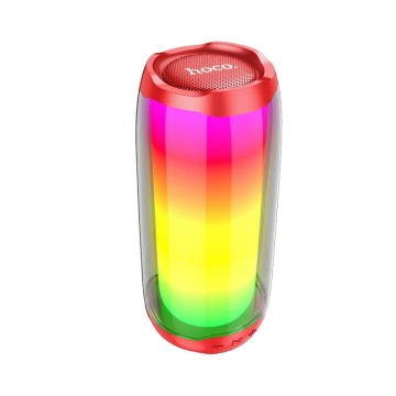 HOCO Bluetooth-Lautsprecher HC8 Rot Tragbar RGB LED 1800 mAh 10W
