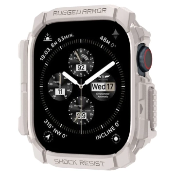 ETUI DO APPLE WATCH 10 (46MM) BEŻOWE DUNE BEIGE SPIGEN RUGGED ARMOR PRO