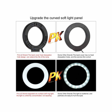 LED-Ringleuchte mit verstellbarem Sockel Puluz PU391