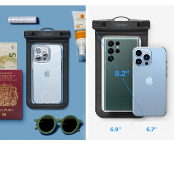 Universelle wasserdichte Hülle für 6.9 Spigen A601 IPX8 Schwarz