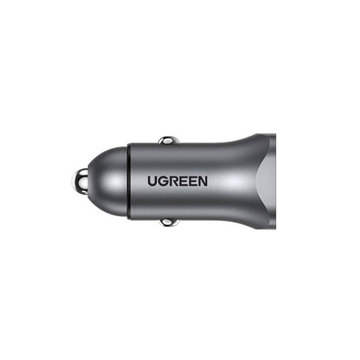 UGREEN CD130 Autoladegerät, USB-A PD 3.0, USB-C, QC3.0 30W (grau)