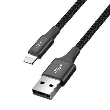 Baseus Kabel USB 4in1 Lightning / 2x USB Typ C / Micro-USB Kabel in Nylongeflecht 3.5A 1.2m schwarz (CA1T4-B01)