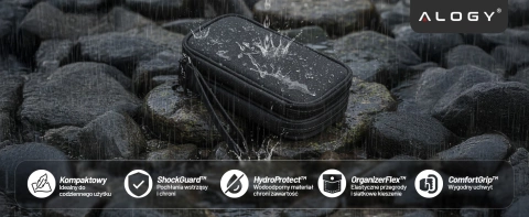 Laptop-Hülle, MacBook Air Pro 13,3 Zoll Alogy Hartschaum-Tasche, Schutzhülle für 13–14 Zoll Laptops, Schwarz