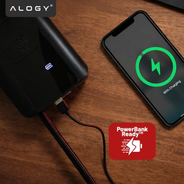 Elektrische Fahrradpumpe für Fahrräder, kabelloser Auto-Luftkompressor, tragbar mit Taschenlampe, 150 PSI Alogy Schwarz