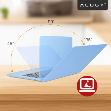 Etui do Apple MacBook Air 13 / 13.3" 2018–2021 (M1 A2337/A2179/A1932) – elastyczna, matowa obudowa ochronna, lekka i odporna – Alogy AirGuard™ Lawendowy