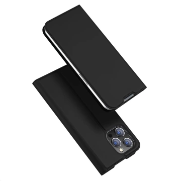 Dux Ducis Skin Pro Holster Flip Cover für iPhone 14 Pro Max schwarz
