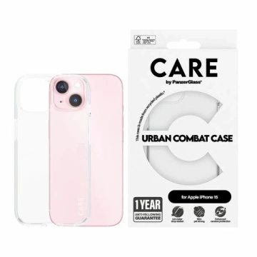 Etui do iPhone 15 CARE by PanzerGlass Urban Combat Case 6,1" Przezroczysty