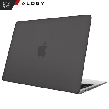 Schutzhülle für Apple MacBook Air 13" (13,3") - 2018-2021 (M1 A2337/A2179/A1932) Alogy AirGuard™ Flexible Hülle, Mattschwarz