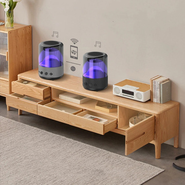 Głośnik bezprzewodowy Somostel Bluetooth BT 5.0 H210 LED RGB AUX TF kolorowy przenośny czarny