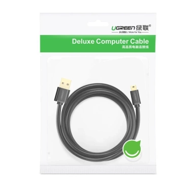 Kabel UGREEN przewód USB - mini USB 480 Mbps 3 m czarny (US132 10386)
