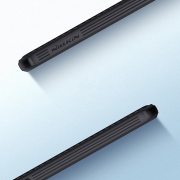 Hülle für Samsung Galaxy S21 FE Nillkin CamShield Pro Schwarzes Glas