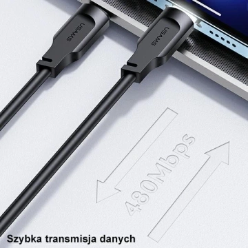 USMAS USB-C auf Lightning PD Schnellladekabel 1,2 m lila