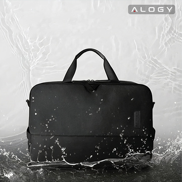Alogy Schützende Reisetasche Tragetasche für Laptop, MacBook Air Pro bis 15,6" Outdoor Traveller Schwarz