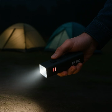 Lampka rowerowa EH 400 przód LED przednia światło roweru regulowane 400 LM 2000mah oświetlenie wodoodporna światełko na rower czarna