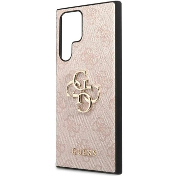 Etui Guess GUHCS23L4GMGPI do Samsung Galaxy S23 Ultra S918 różowy/pink hardcase 4G Big Metal Logo