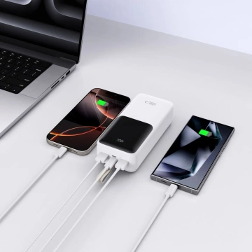Powerbank Tech-Protect PB03 30000mAh 22.5W Biały USB-A USB-C