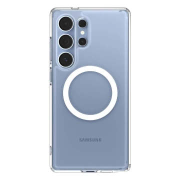Etui für Samsung Galaxy S25 Ultra Clear/White Spigen Ultra Hybrid Mag MagSafe