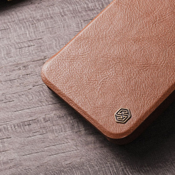 Etui skórzane Nillkin Qin Pro Leather Case do iPhone 14 Pro Max (czarne)