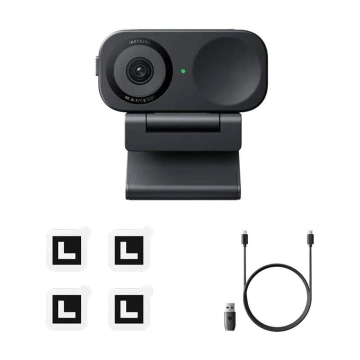 Kamera internetowa Insta360 Link 2C 4K z HDR, AI redukcją hałasu i automatycznym kadrowaniem.