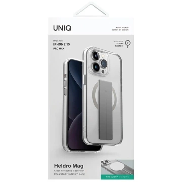 Etui do iPhone 15 Pro Max UNIQ Heldro Mag MagSafe Przezroczyste