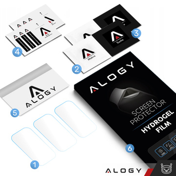 3x Alogy Hydrogel Hydrogel Schutzfolie für Huawei Band 7 Smartwatch