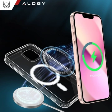 MagSafe Alogy Ultra Slim Mag Case für iPhone 12 / Pro Qi-Ladegeräte Transparent