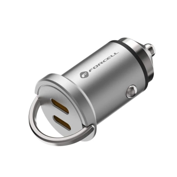 FORCELL F-ENERGY Mini-Autoladegerät 2 x Typ C PD QC3.0 3A 30W