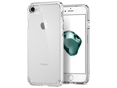 Etui Spigen Ultra Hybrid 2 Apple iPhone 7/8/SE 2022/2020 Crystal Clear + Szkło alogy