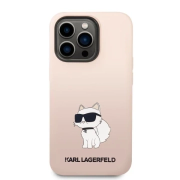 Karl Lagerfeld Case KLHCP14XSNCHBCP für iPhone 14 Pro Max 6.7" Hardcase Silikon Choupette pink/pink