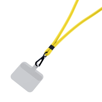 Universelles Smartphone-Lanyard 3mk EasyClip Gelb (schwarz)