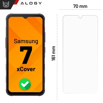 Szkło hartowane do Samsung Galaxy xCover 7 ochronne szkiełko na ekran 9H Alogy Heavy Pro+™️