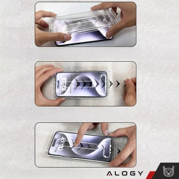 Gehärtetes Glas für Apple iPhone 16 Displayschutzfolie 9H Alogy Heavy Pro™️