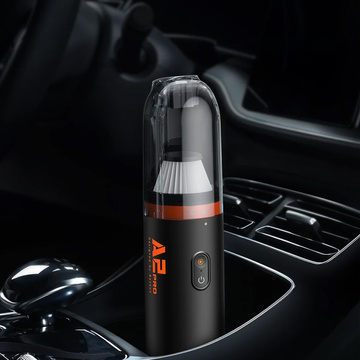 Bezprzewodowy odkurzacz samochodowy bezworkowy 80W Baseus A2 Pro 6000Pa HEPA USB-C czarny