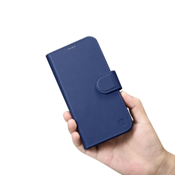 Etui na telefon iCarerWallet Case 2in1 do iPhone 14 Pro Max skórzany pokrowiec z klapką Anti-RFID