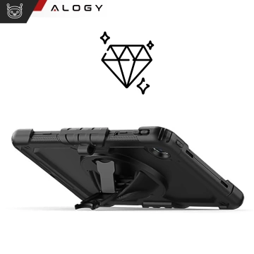 Etui pancerne 360 z miejscem na rysik do Lenovo K11/ K11E 11” / M11 10.95" 11" TB330FU TB330XU TB331FC Alogy Pirate 360 Case obudowa na tablet Czarne