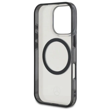 Etui Mercedes do iPhone 16 Pro Max 6.9" MagSafe Transparent Hardcase Printed logo 