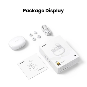 UGREEN HITUNE T6 KOPFHÖRER ANC BT 5.3 IPX5 USB-C WEISSES KABEL