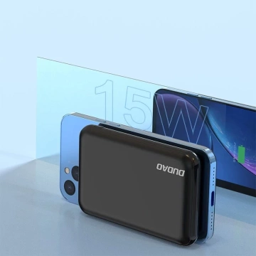 Dudao TGK1 Powerbank mit kabellosem Ladegerät 15W 10000mAh Marineblau (TGK1-Dunkelblau)