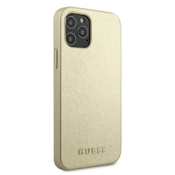 Guess GUHCP12LIGLGO iPhone 12 Pro Max 6,7" złoty/gold Hardcase Iridescent