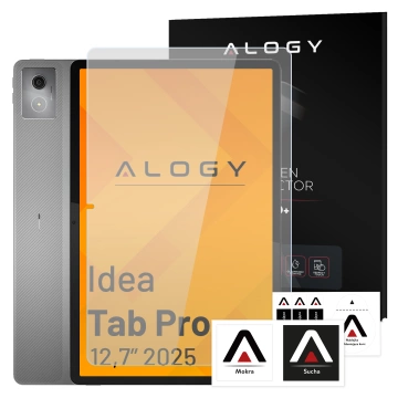 Etui do Lenovo IdeaTab Pro / Pro MT 12.7" TB-373, Ochronne z Klapką i Miejscem na Rysik, Składana Okładka Bumper, Alogy BookGuard™ – Szare + SZKŁO HARTOWANE