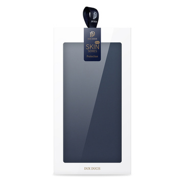 Etui ochronne z klapką Dux Ducis Skin Pro skórzane do Samsung Galaxy S22 Plus Granatowe