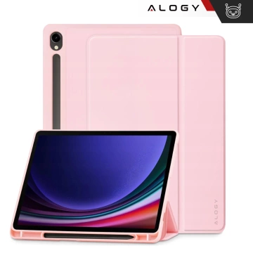 Etui z klawiaturą z miejscem na rysik do Samsung Galaxy Tab S10 FE / S10 Lite / S9 FE 10.9" Alogy Keyboard Case Różowe